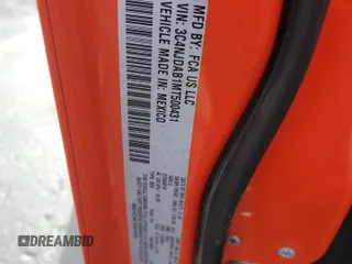 2021 Jeep Compass Sport z VIN 3C4NJDAB1MT500431, wystawiony jako Copart lot #51666125 z przebiegiem Nie podano mil oraz Szkoda całkowita • Salvage title. Historia ofert i sprzedaży dostępna na DreamBid. Obrazek 15.