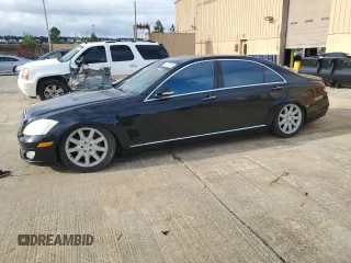 2007 Mercedes-Benz S-Class 5.5L V8 with VIN WDDNG71X57A026447, listed as a Copart auction lot 51297535 with 0 mi miles and Clean Title. Bid and sale history available at carsss.com. Image 1.