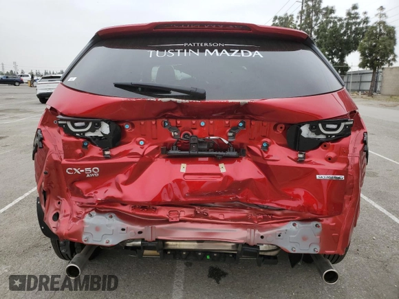 2025 Mazda CX-50 S Select with VIN 7MMVABAM2SN324024, listed as a Copart auction lot 52967905 with 4,065 mi miles and Salvage Title. Bid and sale history available at DreamBid. Image 6.