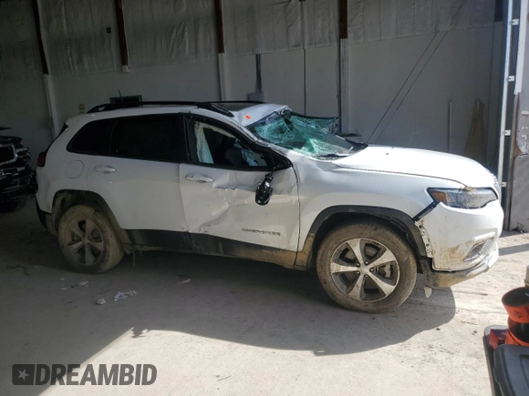 2022 Jeep Cherokee Limited with VIN 1C4PJMDX5ND554225, listed as a Copart auction lot 45988265 with 19,813 mi miles and Salvage Title. Bid and sale history available at DreamBid. Image 4.