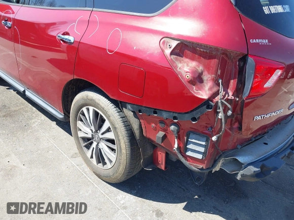 2017 Nissan Pathfinder SV with VIN 5N1DR2MM4HC681270, listed as a IAAI auction lot 41786327 with 61,724 mi miles. Bid and sale history available at carsss.com. Image 18.