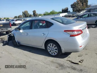 2015 Nissan Sentra SV with VIN 3N1AB7AP1FY249606, listed as a Copart auction lot 55861795 with 126,502 mi miles and Salvage Title. Bid and sale history available at DreamBid. Image 2.