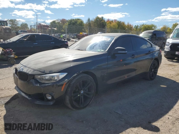 2015 BMW 4 Series 435i xDrive with VIN WBA4B3C59FGV48788, listed as a Copart auction lot 75408944 with 103,837 mi miles and Salvage Title. Bid and sale history available at DreamBid. Image 1.