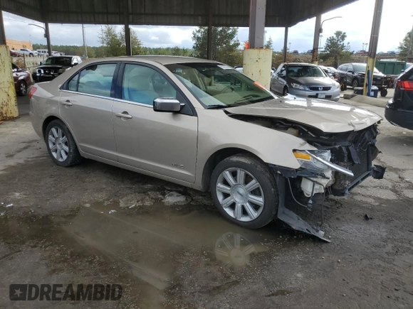 2007 Lincoln MKZ with VIN 3LNHM28T47R670786, listed as a Copart auction lot 80085894 with 130,332 mi miles and Salvage Title. Bid and sale history available at carsss.com. Image 4.