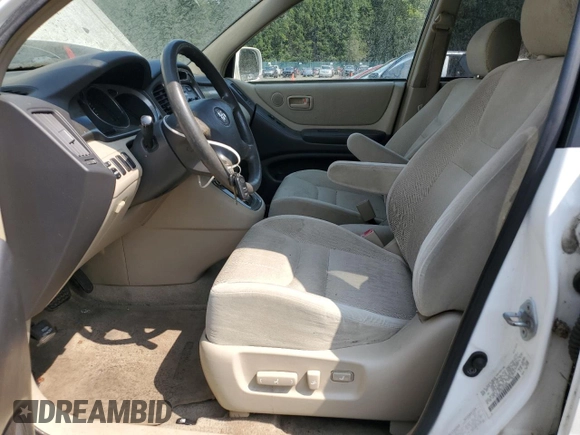 2001 Toyota Highlander with VIN JTEGF21A910026691, listed as a Copart auction lot 61681215 with 275,416 mi miles and Clean title. Bid and sale history available at DreamBid. Image 7.