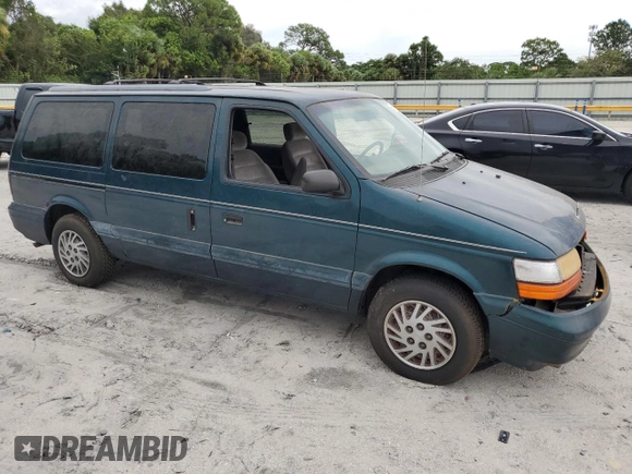 1995 Dodge Caravan Grand SE z VIN 1B4GH44R8SX633988, wystawiony jako Copart lot #65667454 z przebiegiem 121 183 mil mil oraz Czysty tytuł • Clean title. Historia ofert i sprzedaży dostępna na DreamBid. Obrazek 4.