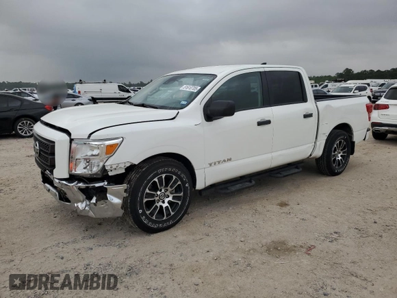 2022 Nissan Titan SV with VIN 1N6AA1EE5NN104390, listed as a Copart auction lot 51610705 with 53,129 mi miles and Salvage title. Bid and sale history available at DreamBid. Image 1.