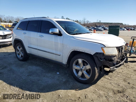 2013 Jeep Grand Cherokee Overland with VIN 1C4RJECT7DC612613, listed as a Copart auction lot 86320744 with 139,111 mi miles and Salvage Title. Bid and sale history available at carsss.com. Image 4.