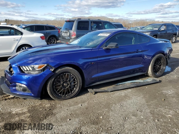 2016 Ford Mustang GT with VIN 1FA6P8CF2G5251755, listed as a Copart auction lot 82155254 with 0 mi miles and Salvage Title. Bid and sale history available at carsss.com. Image 1.