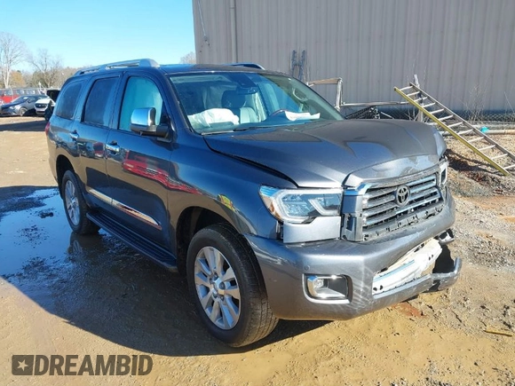 2019 Toyota Sequoia Platinum with VIN 5TDDY5G17KS167851, listed as a IAAI auction lot 41088983 with 95,361 mi miles. Bid and sale history available at carsss.com. Image 1.