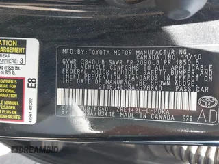 2010 Toyota Corolla with VIN 2T1BU4EE9AC526840, listed as a IAAI auction lot 41980844 with 170,257 mi miles and . Bid and sale history available at DreamBid. Image 9.