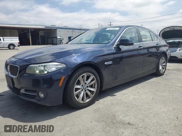 2015 BMW 5 Series 528i xDrive with VIN WBA5A7C53FD623873, listed as a Copart auction lot 54976945 with 127,565 mi miles and Clean Title. Bid and sale history available at carsss.com. Image 1.