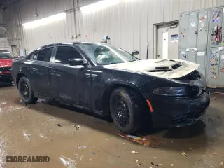 2016 Dodge Charger Police with VIN 2C3CDXKT9GH319649, listed as a Copart auction lot 46051485 with 115,256 mi miles and Salvage Title. Bid and sale history available at carsss.com. Image 4.