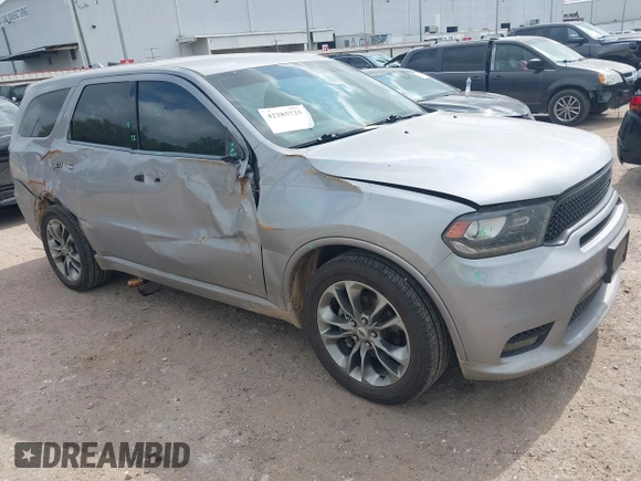 2019 Dodge Durango GT Plus with VIN 1C4RDHDG8KC824380, listed as a IAAI auction lot 42285725 with 126,659 mi miles and . Bid and sale history available at DreamBid. Image 1.