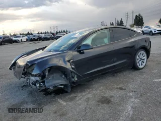 2023 Tesla Model 3 with VIN 5YJ3E1EA7PF466364, listed as a Copart auction lot 48491475 with 61,444 mi miles and Salvage title. Bid and sale history available at DreamBid. Image 1.