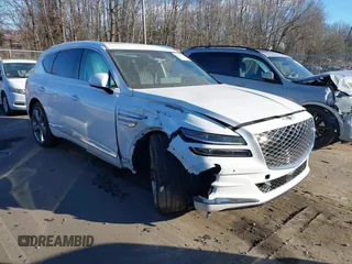 2023 Genesis GV80 with VIN KMUHCESC2PU144051, listed as a IAAI auction lot 41459754 with 14,978 mi miles and . Bid and sale history available at DreamBid. Image 1.