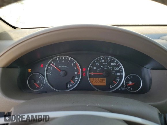 2008 Nissan Pathfinder LE with VIN 5N1AR18U88C613416, listed as a Copart auction lot 61178105 with 186,023 mi miles and Salvage title. Bid and sale history available at DreamBid. Image 9.