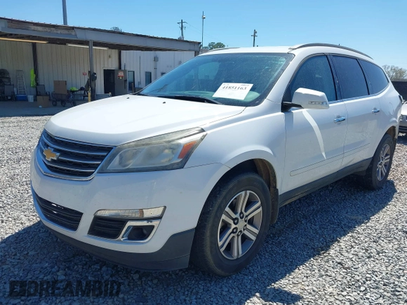 2016 Chevrolet Traverse LT z VIN 1GNKRHKD8GJ339310, wystawiony jako IAAI lot #41851163 z przebiegiem 263 183 mil mil oraz . Historia ofert i sprzedaży dostępna na DreamBid. Obrazek 2.