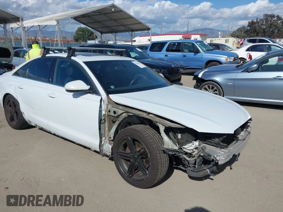 2012 Audi A6 2.0T Premium with VIN WAUCFAFC5CN121999, listed as a IAAI auction lot 41934695 with 90,660 mi miles. Bid and sale history available at carsss.com. Image 1.