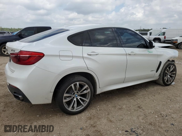 2018 BMW X6 sDrive35i with VIN 5UXKU0C52J0G80569, listed as a Copart auction lot 49991705 with 77,531 mi miles and Salvage Title. Bid and sale history available at carsss.com. Image 3.
