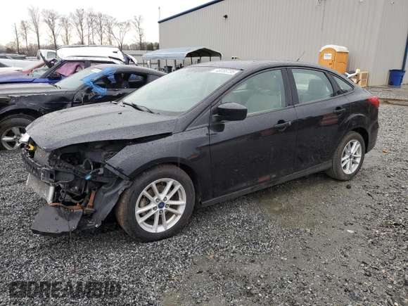 2018 Ford Focus SE with VIN 1FADP3F27JL218434, listed as a Copart auction lot 48356735 with 83,350 mi miles and Salvage Title. Bid and sale history available at carsss.com. Image 1.