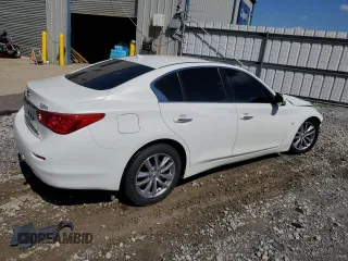 2015 Infiniti Q50 with VIN JN1BV7AP6FM350896, listed as a Copart auction lot 51800725 with 163,641 mi miles and Clean Title. Bid and sale history available at carsss.com. Image 3.