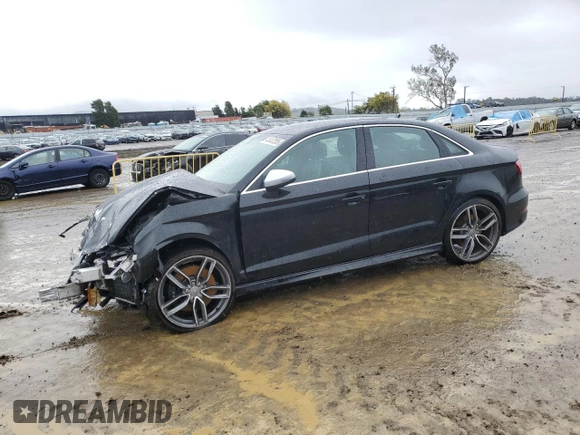 2015 Audi S3 2.0T Premium Plus with VIN WAUBFGFF8F1118826, listed as a Copart auction lot 44447205 with 63,577 mi miles and Salvage Title. Bid and sale history available at carsss.com. Image 1.