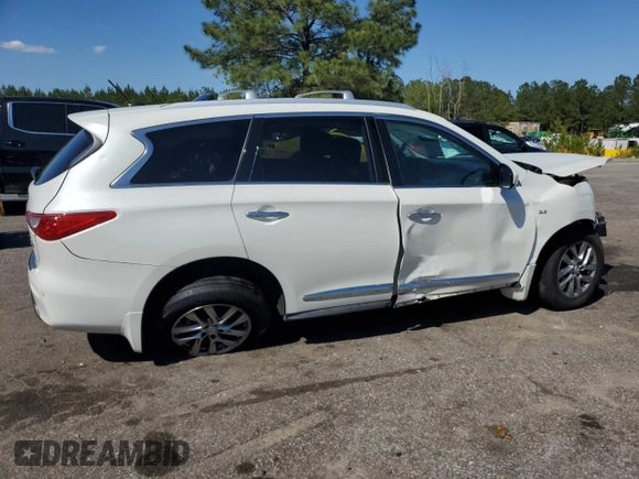 2015 Infiniti QX60 with VIN 5N1AL0MN3FC503896, listed as a Copart auction lot 51958065 with Not Provided miles and Salvage Title. Bid and sale history available at DreamBid. Image 3.