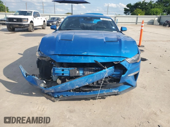 2021 Ford Mustang EcoBoost with VIN 1FA6P8TH2M5113940, listed as a Copart auction lot 56127505 with Not provided miles and Salvage title. Bid and sale history available at DreamBid. Image 5.
