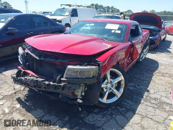 2014 Chevrolet Camaro LT z VIN 2G1FC1E38E9242518, wystawiony jako IAAI lot #41988618 z przebiegiem 90 993 mil mil oraz . Historia ofert i sprzedaży dostępna na DreamBid. Obrazek 2.