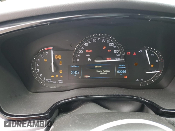 2018 Cadillac XT5 Premium Luxury AWD with VIN 1GYKNFRS6JZ178777, listed as a Copart auction lot 57527735 with 92,086 mi miles and Salvage title. Bid and sale history available at DreamBid. Image 9.
