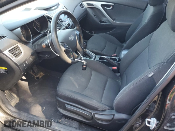2015 Hyundai Elantra SE with VIN 5NPDH4AE4FH598813, listed as a Copart auction lot 65006625 with 161,770 mi miles and Salvage title. Bid and sale history available at DreamBid. Image 7.
