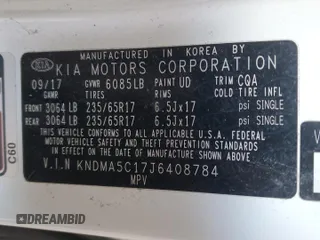 2018 Kia Sedona L with VIN KNDMA5C17J6408784, listed as a Copart auction lot 44455015 with 136,704 mi miles and Non Repairable. Bid and sale history available at carsss.com. Image 13.