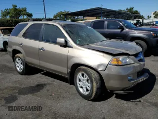 2006 Acura MDX Touring w/Navi with VIN 2HNYD18856H514318, listed as a Copart auction lot 73529634 with 152,741 mi miles and Salvage Title. Bid and sale history available at carsss.com. Image 4.