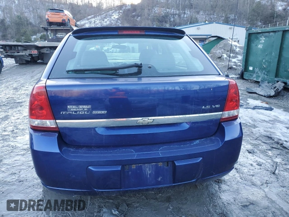 2005 Chevrolet Malibu Maxx LS with VIN 1G1ZT64835F260942, listed as a Copart auction lot 41788985 with 136,264 mi miles and Salvage Title. Bid and sale history available at carsss.com. Image 6.