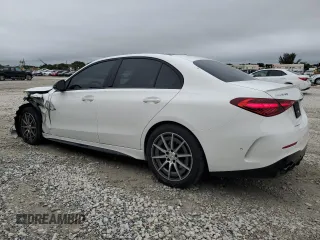 2024 Mercedes-Benz C 43 AMG z VIN W1KAF8HB8RR228611, wystawiony jako Copart lot #42020315 z przebiegiem 1 161 mil mil oraz Szkoda całkowita • Salvage title. Historia ofert i sprzedaży dostępna na DreamBid. Obrazek 2.