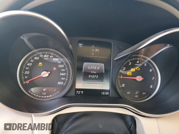 2017 Mercedes-Benz C 300 with VIN 55SWF4JB7HU218562, listed as a Copart auction lot 84449414 with 91,073 mi miles and Salvage title. Bid and sale history available at DreamBid. Image 9.
