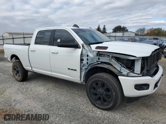 2022 Ram 2500 Big Horn with VIN 3C6UR5DL7NG394759, listed as a Copart auction lot 76831984 with 72,283 mi miles and Salvage Title. Bid and sale history available at carsss.com. Image 4.