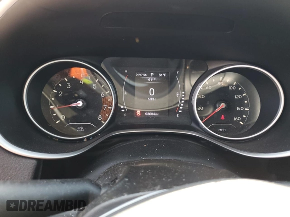 2018 Jeep Compass Altitude with VIN 3C4NJDBBXJT220422, listed as a Copart auction lot 53780225 with 93,004 mi miles and Salvage title. Bid and sale history available at DreamBid. Image 9.