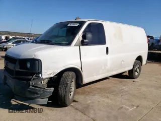 2017 Chevrolet Express Cargo z VIN 1GCWGAFF4H1221811, wystawiony jako Copart lot #50189005 z przebiegiem 155 154 mil mil oraz Szkoda całkowita • Salvage title. Historia ofert i sprzedaży dostępna na DreamBid. Obrazek 1.