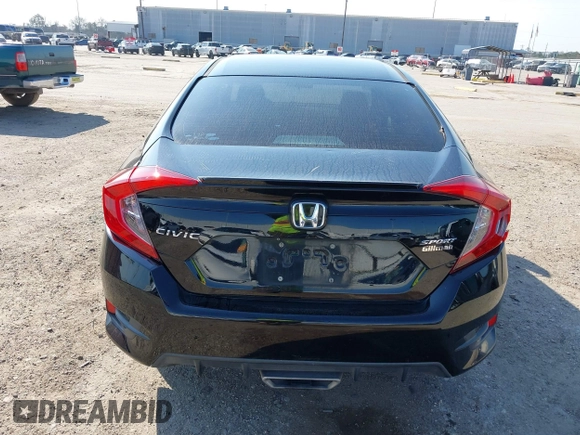 2019 Honda Civic Sedan Sport with VIN 19XFC2F80KE049879, listed as a IAAI auction lot 41652399 with 75,462 mi miles. Bid and sale history available at carsss.com. Image 16.