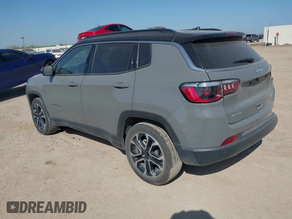 2023 Jeep Compass Limited with VIN 3C4NJDCN7PT569166, listed as a IAAI auction lot 42018154 with 40,751 mi miles and . Bid and sale history available at carsss.com. Image 3.