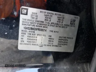 2015 GMC Yukon SLT with VIN 1GKS2BKC6FR508214, listed as a Copart auction lot 48882705 with 182,571 mi miles and Salvage Title. Bid and sale history available at carsss.com. Image 12.