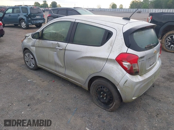 2017 Chevrolet Spark LS with VIN KL8CB6SA2HC762698, listed as a IAAI auction lot 42090175 with 188,295 mi miles. Bid and sale history available at carsss.com. Image 3.