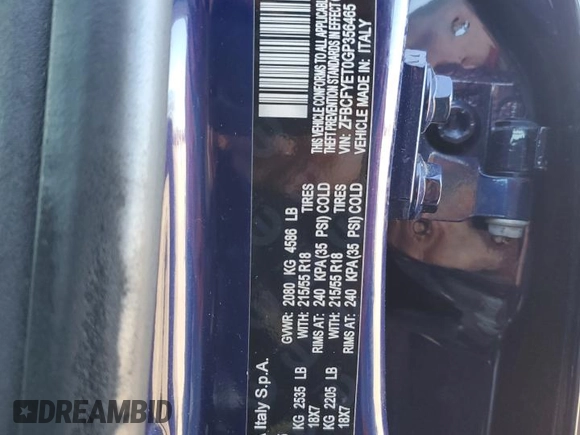 2016 FIAT 500X Trekking Plus z VIN ZFBCFYET0GP356465, wystawiony jako Copart lot #87967595 z przebiegiem 79 644 mil mil oraz Szkoda całkowita • Salvage title. Historia ofert i sprzedaży dostępna na DreamBid. Obrazek 13.