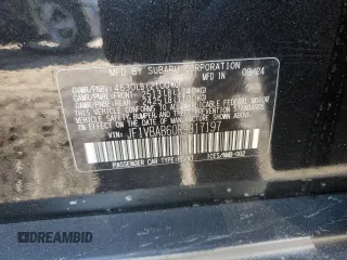 2024 Subaru WRX z VIN JF1VBAB60R9817197, wystawiony jako Copart lot #45712105 z przebiegiem 2 477 mil mil oraz Szkoda całkowita • Salvage title. Historia ofert i sprzedaży dostępna na DreamBid. Obrazek 14.