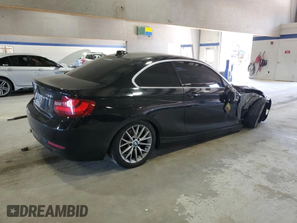 2014 BMW 2 Series 228i with VIN WBA1F5C52EVV99367, listed as a Copart auction lot 57465805 with 113,208 mi miles and Salvage title. Bid and sale history available at DreamBid. Image 3.