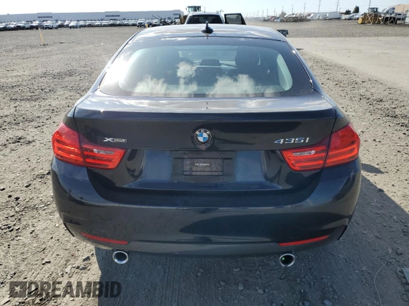2015 BMW 4 Series 435i xDrive with VIN WBA4B3C51FGV48817, listed as a Copart auction lot 52997265 with 77,812 mi miles and Salvage Title. Bid and sale history available at DreamBid. Image 6.