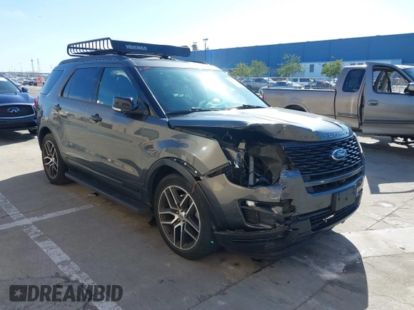 2019 Ford Explorer Sport with VIN 1FM5K8GTXKGA42549, listed as a IAAI auction lot 41548999 with 117,613 mi miles and . Bid and sale history available at carsss.com. Image 6.