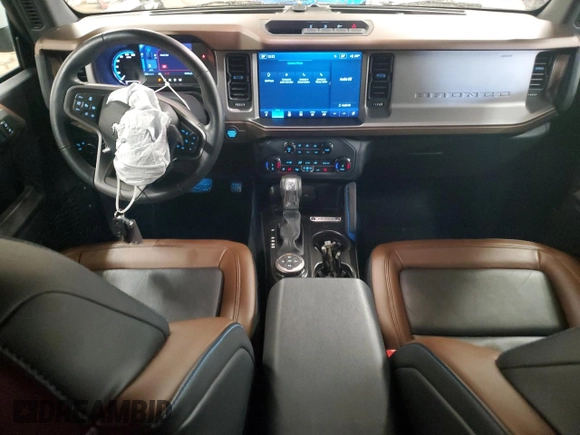 2022 Ford Bronco with VIN 1FMEE5DP1NLB37039, listed as a Copart auction lot 46479505 with 17,494 mi miles and Salvage Title. Bid and sale history available at DreamBid. Image 8.